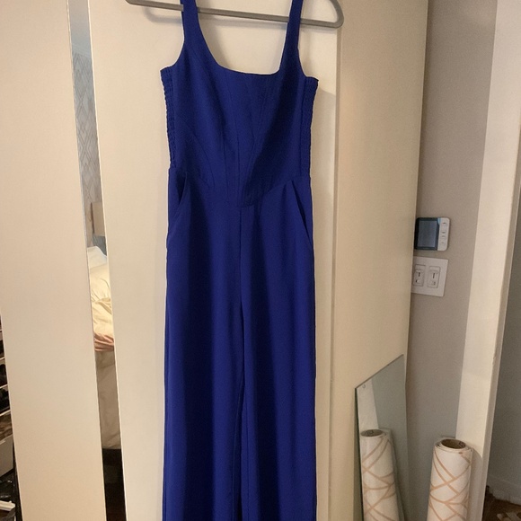 Amanda Uprichard blue corset jumpsuit - Picture 4 of 6